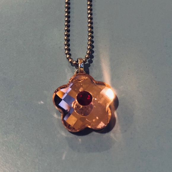 Swarovski Crystal Flower Pendant - Picture 3 of 5